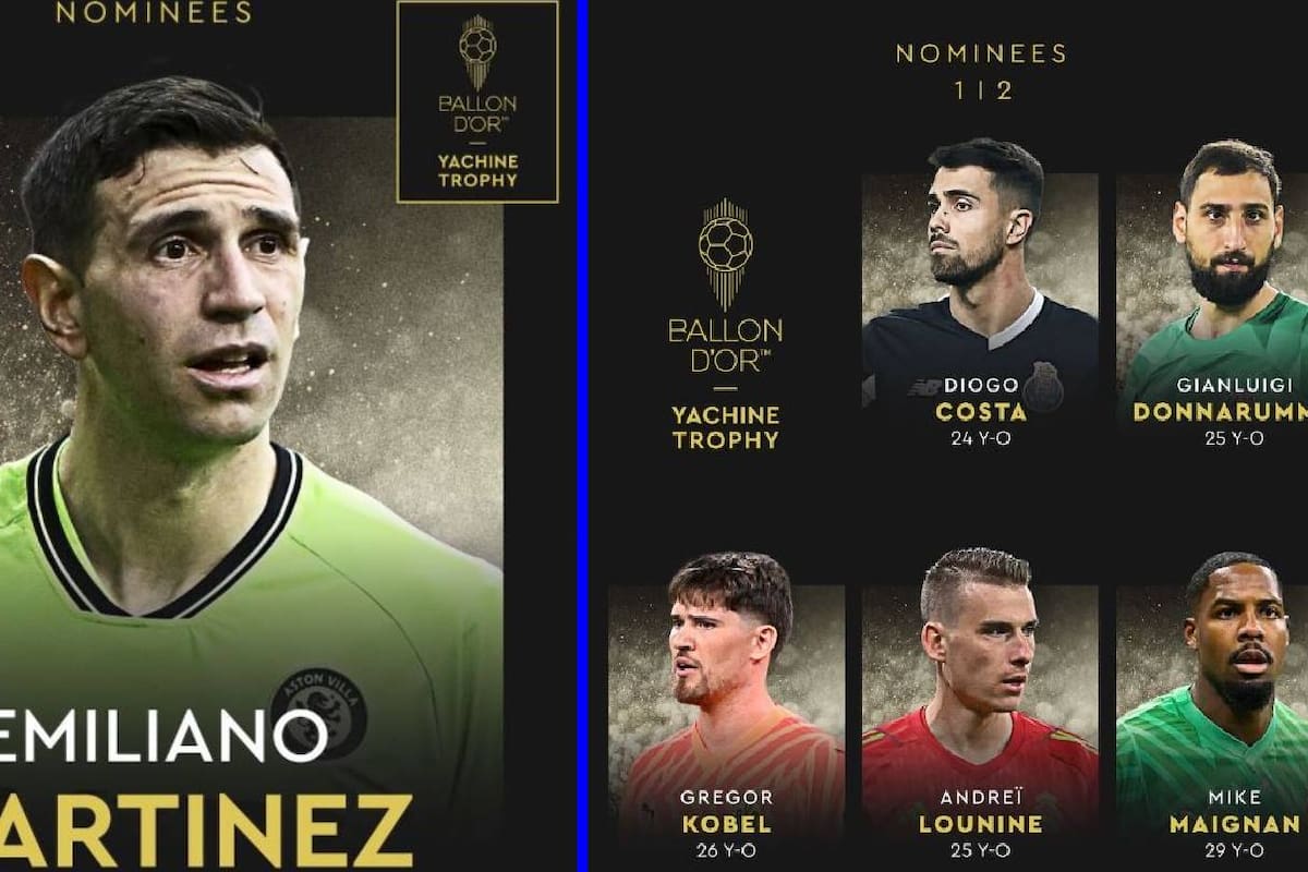 'Dibu' Martínez entre los nominados al Trofeo Yashin 2024 como el mejor portero del año