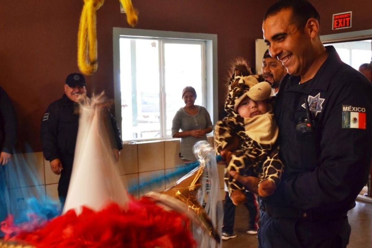 Policías festejaron a niños de Casa Hogar Esperanza