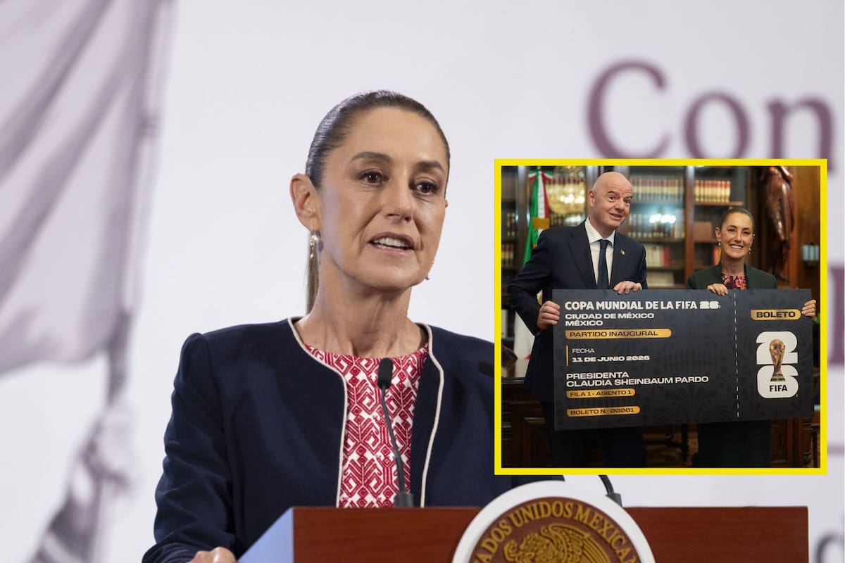 Claudia Sheinbaum anuncia que donará el boleto inaugural del Mundial 2026 tras visita del presidente de la FIFA