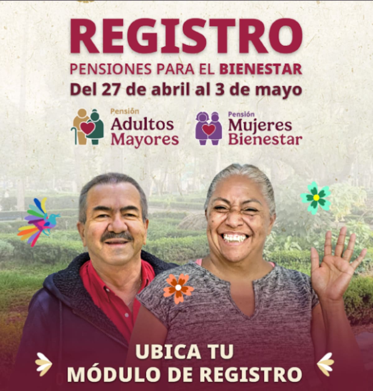 Inicia el registro para las pensiones Adultos Mayores y Mujeres Bienestar en México este 27 de abril | Captura ubicatumodulo.bienestar.gob.mx