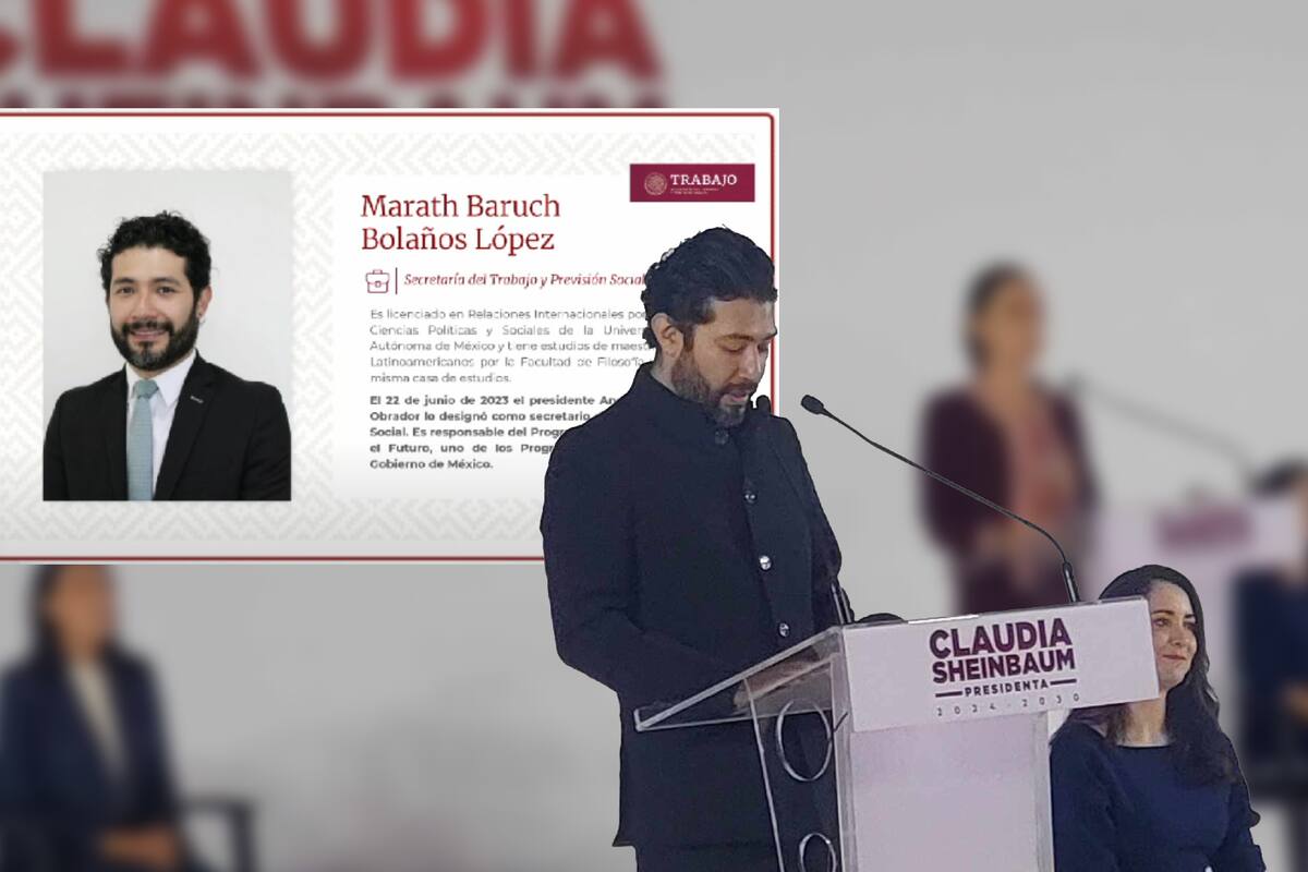 ¿Quién es Marath Baruch Bolaños? Sheinbaum lo llamó “joven brillante” y designó como Secretario de Trabajo