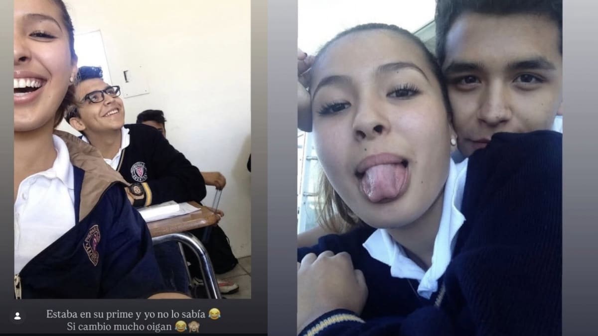 El sonorense junto a su exnovia Luisa Fernanda.