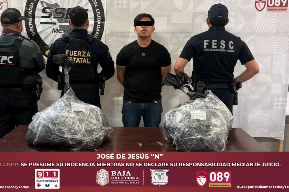 Decomisan 44 kilos de metanfetamina en Tijuana; hay un detenido
