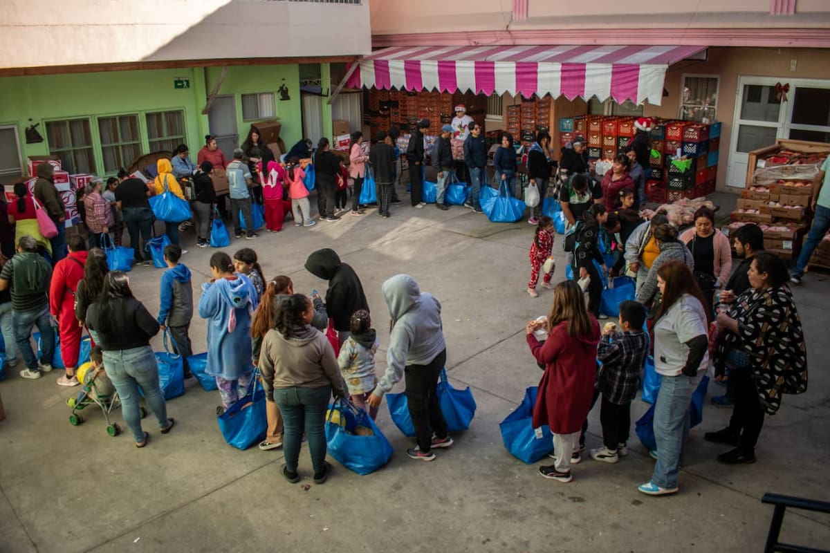 Las familias favorecidas proviene de colonias ubicadas en la periferia de la ciudad. Foto: Border Zoom