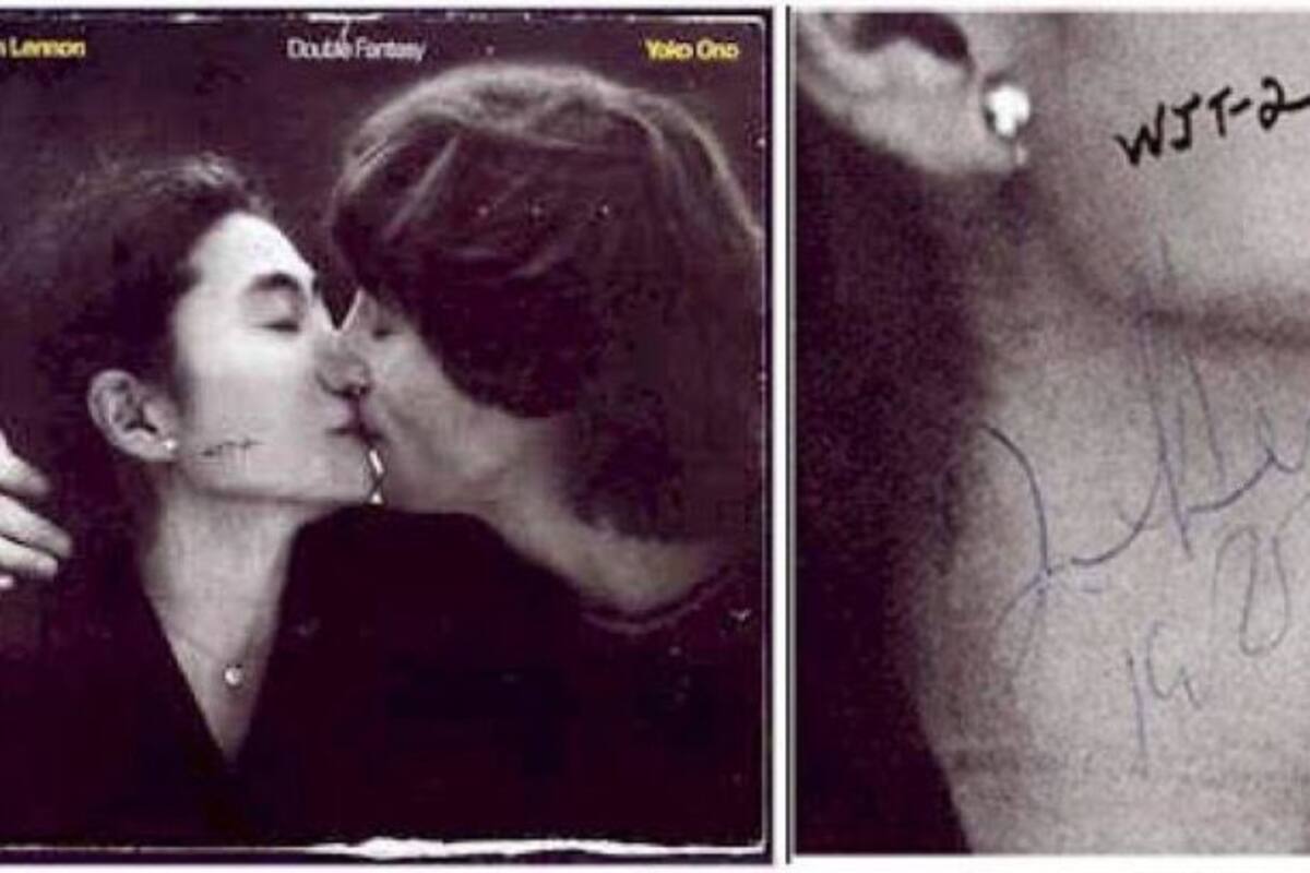 Subastan álbum que John Lennon firmó para David Champan antes de ser asesinado