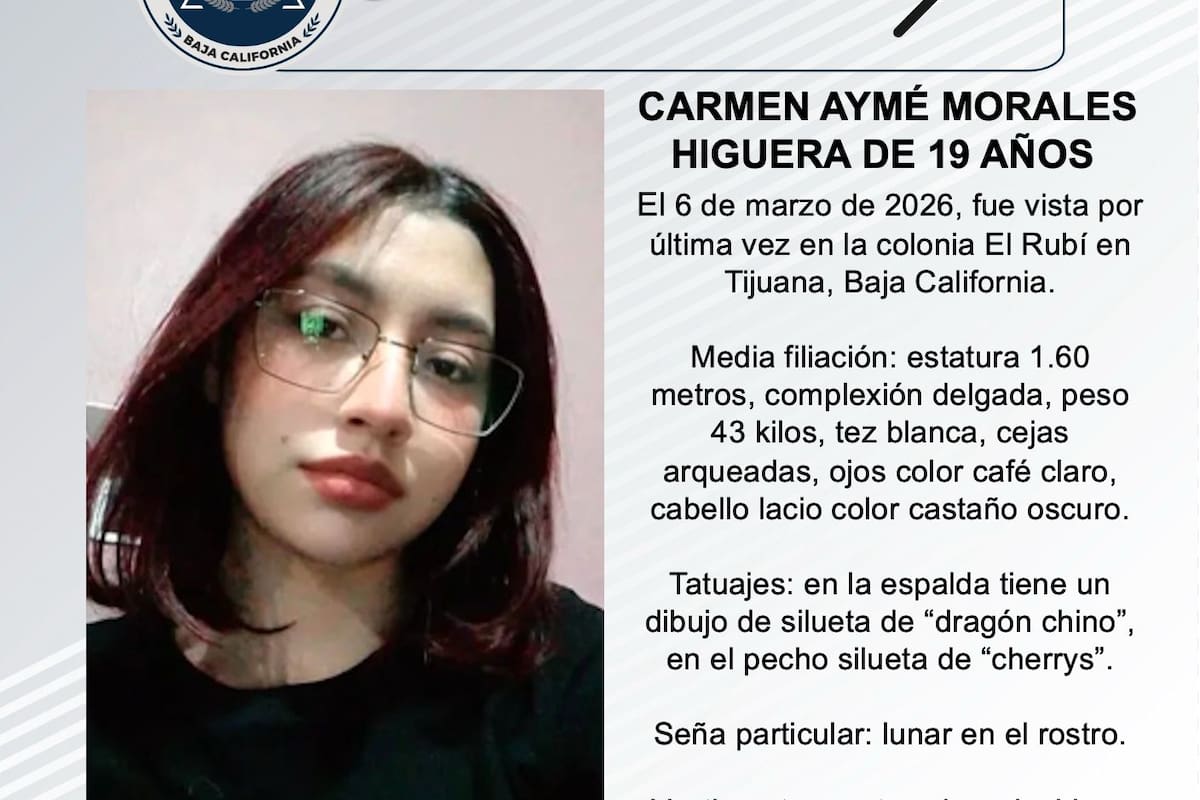 Se busca a Carmen Aymé Morales Higuera de 19 años de edad