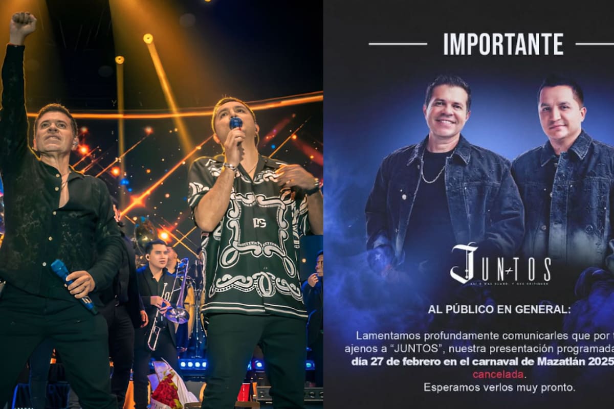 Jorge Medina y Josi Cuen cancelan concierto en el Carnaval de Mazatlán