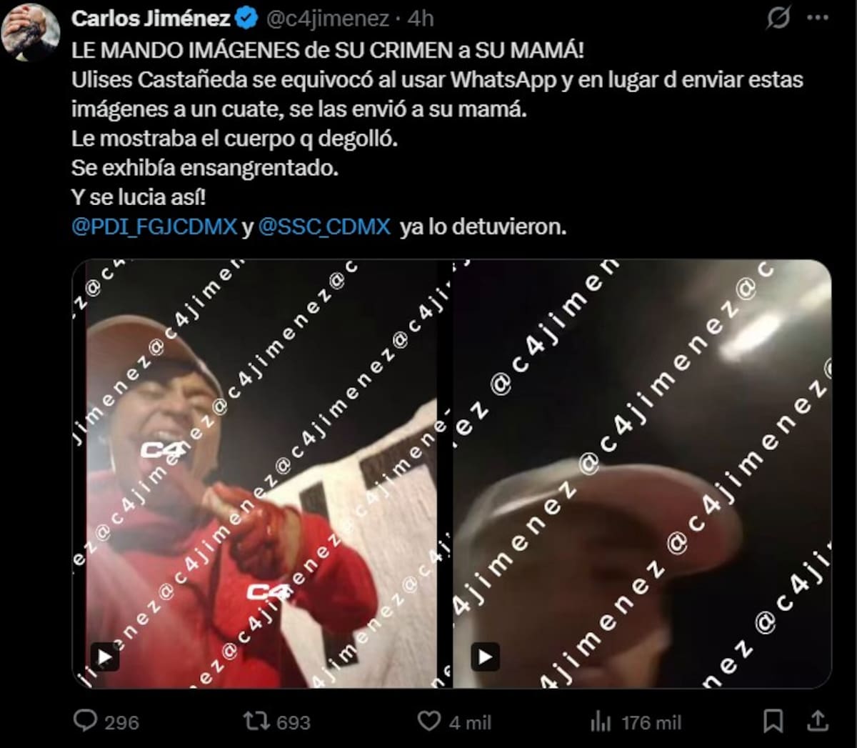 Captura Carlos Jiménez/X