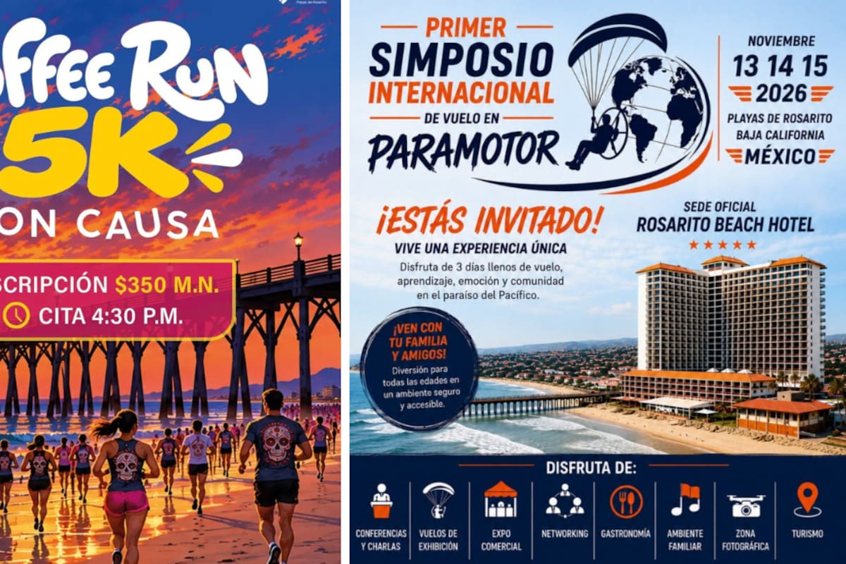 Rosarito tendrá Café en el Mar y simposio de paramotor en noviembre