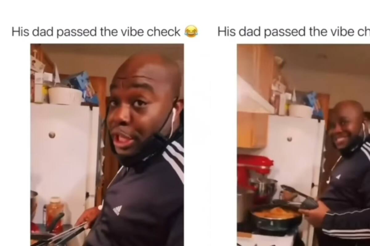 Padre, ¿qué estás cocinando?’: Padre e hijo tienen una conversación cantando mientras preparan la cena