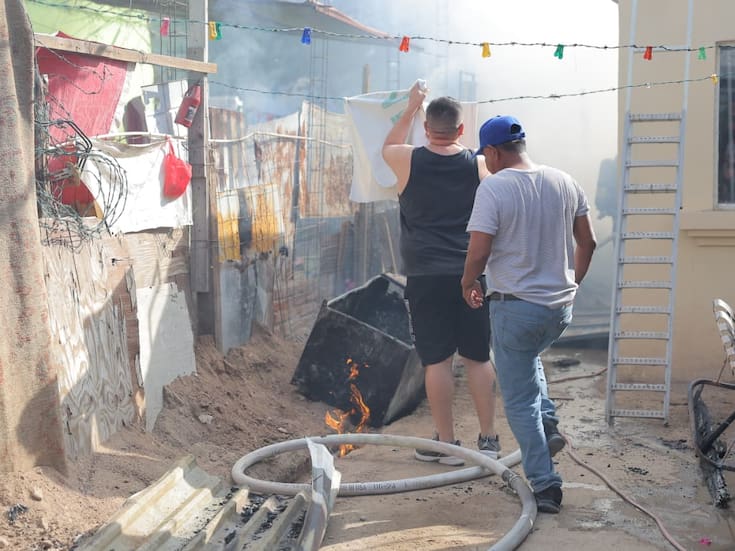 Familia pierde su cocina a días de Nochebuena por destructivo incendio en Hermosillo