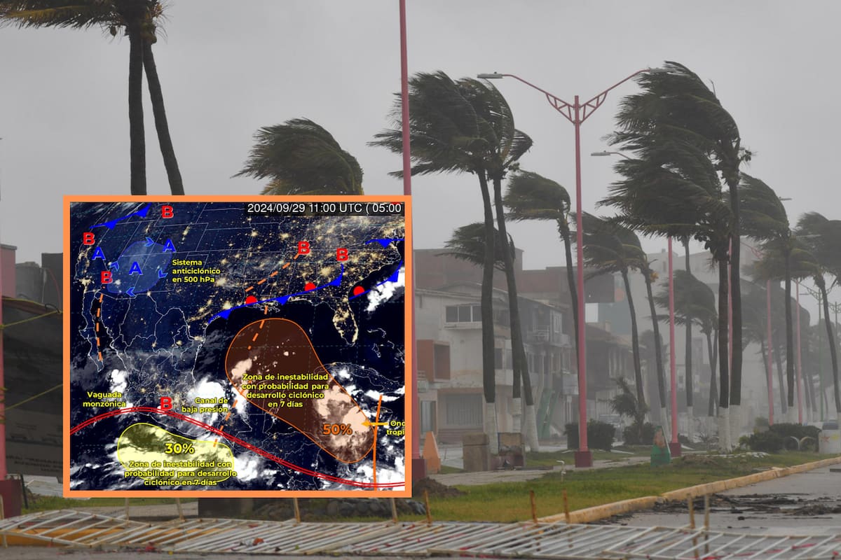 Clima hoy en México: Caerán fuertes lluvias en varios estados del País; Huracán John causará chubascos