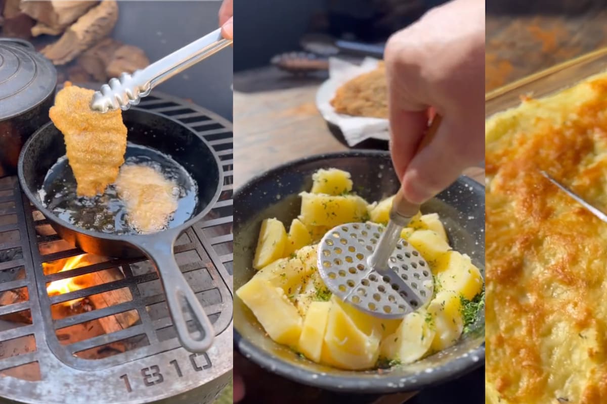 Cocinero crea pastel de milanesas y se hace viral