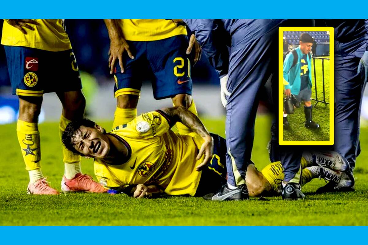 Alejandro Zendejas abandona el partido entre lágrimas tras lesionarse en el América vs Querétaro