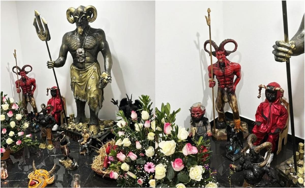 Altar de la Unión Tepito encontrado en enero de 2024. | El Universal