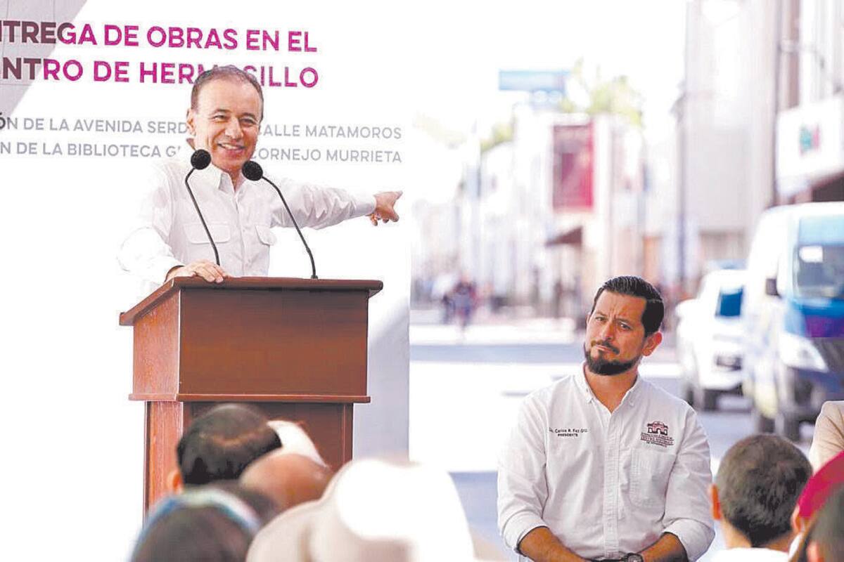Entrega Gobernador obras del Centro en Hermosillo