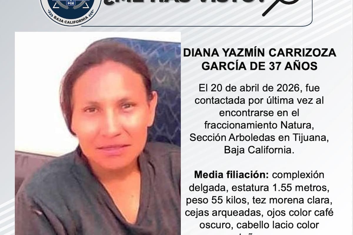 Se busca a Diana Yazmín Carrizoza García de 37 años