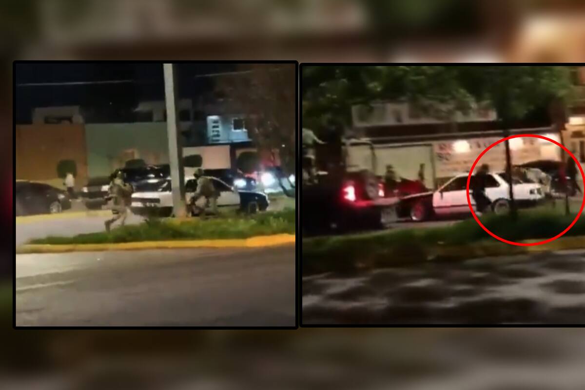 VIDEO: Militar es atropellado en arrancones de SLP; como respuesta abren fuego