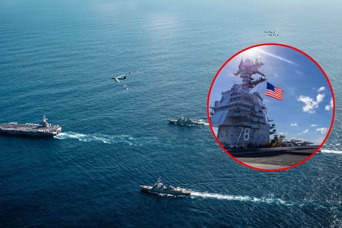 Las primeras imágenes del Gerald R. Ford marcan el inicio de una estrategia ampliada de EEUU contra el narcotráfico