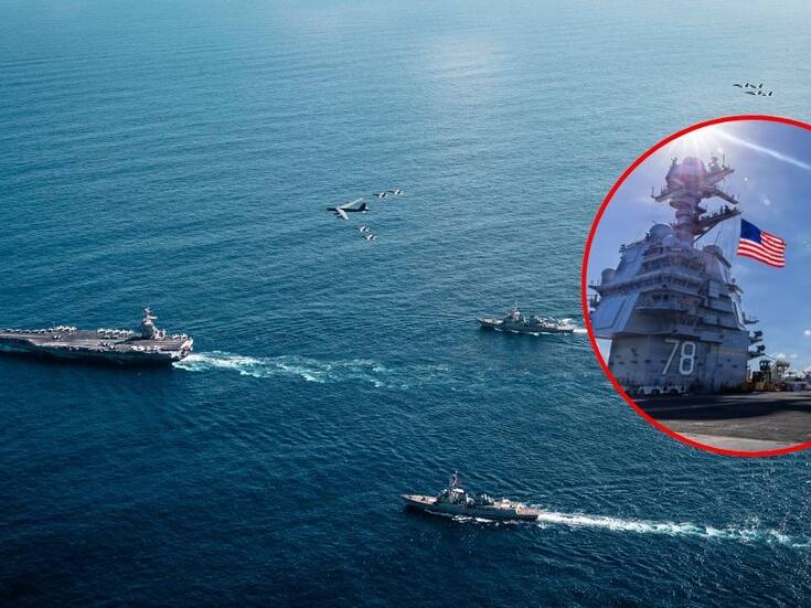 Las primeras imágenes del Gerald R. Ford marcan el inicio de una estrategia ampliada de EEUU contra el narcotráfico