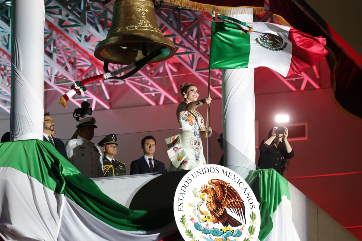 Marina del Pilar encabeza el Grito de Independencia en Mexicali