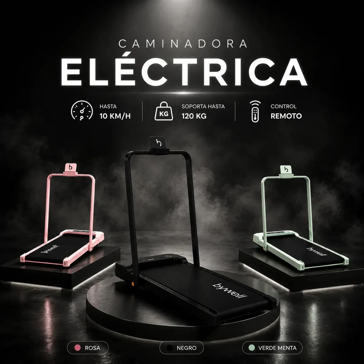 Se debe considerar que la caminadora eléctrica soporta un peso de hasta 120 kilogramos. | Foto: Mercado Libre
