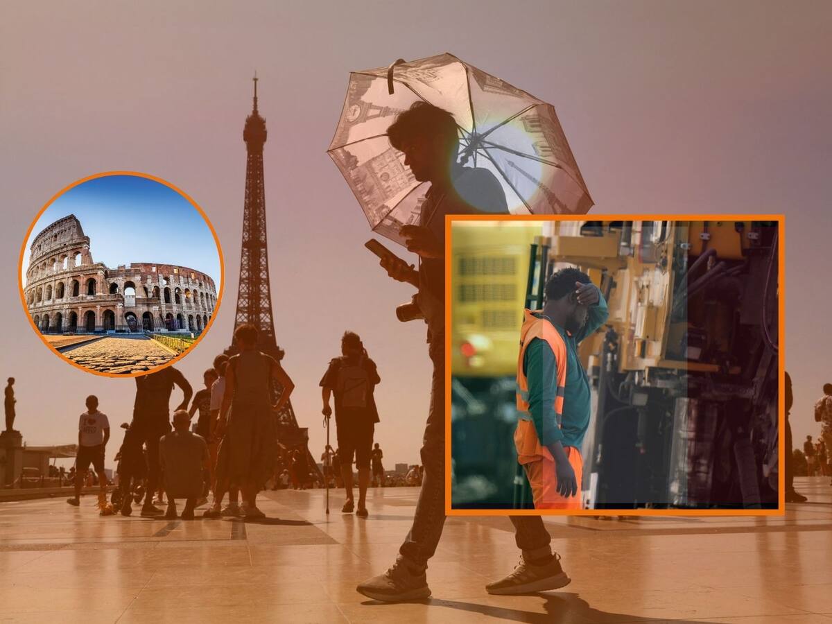 Europa rompe récords históricos de calor; Italia impone restricciones al trabajo al aire libre. | Crédito: AP/REUTERS