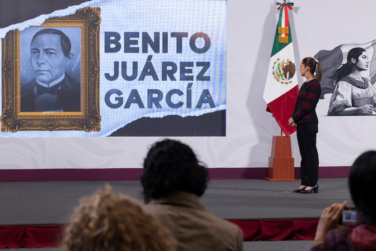 La doctora Claudia Sheinbaum Pardo, presidenta Constitucional de los Estados Unidos Mexicanos en conferencia de prensa matutina “Las mañaneras del pueblo”. / Gobierno de México.