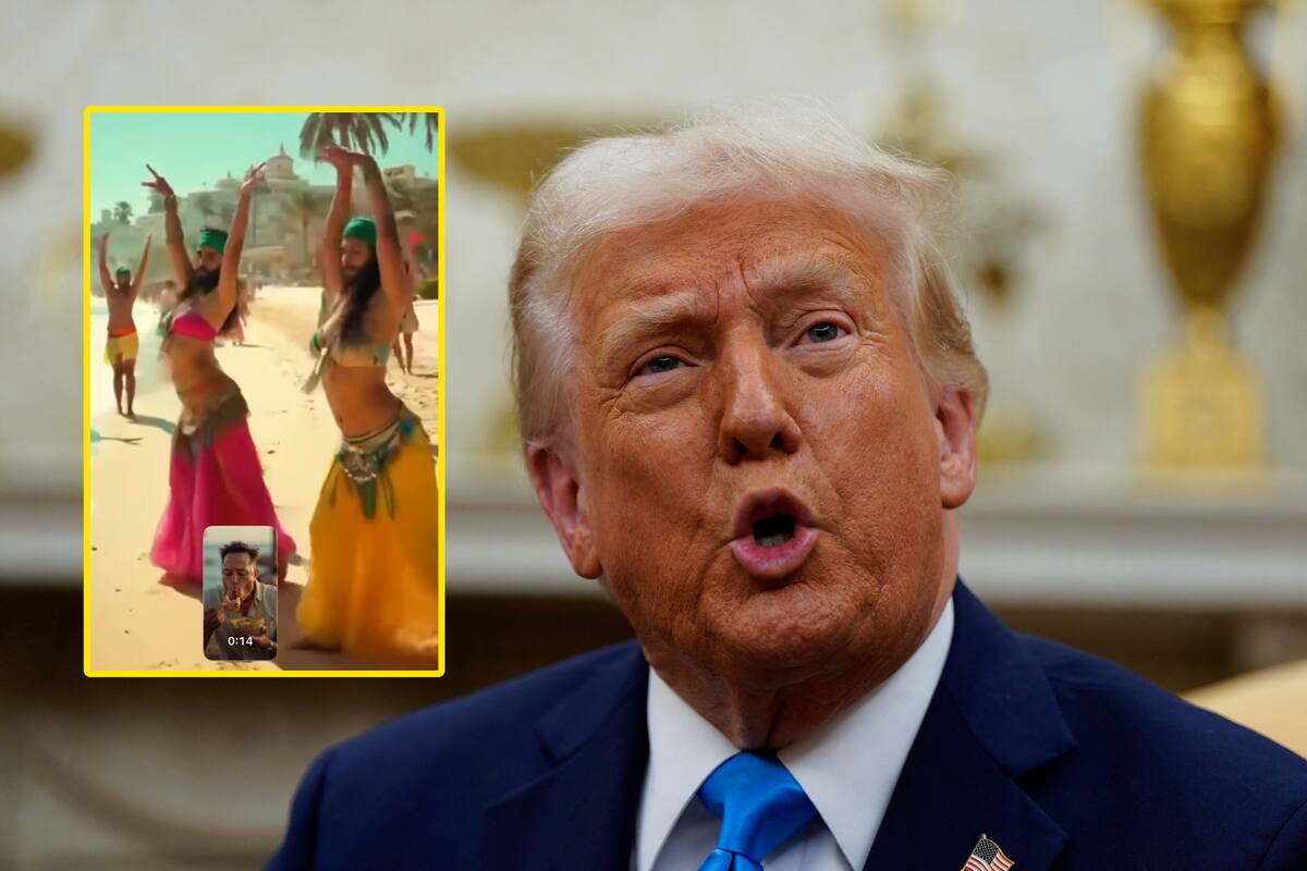 Trump y el video de IA sobre Gaza: Salen mujeres con barba bailando que parecen trans