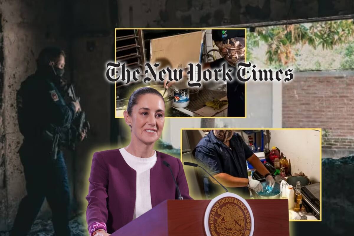Sheinbaum cuestiona reportaje del New York Times sobre el vistazo a un laboratorio de fentanilo en Culiacán, Sinaloa: “El fentanilo se produce de otra manera”