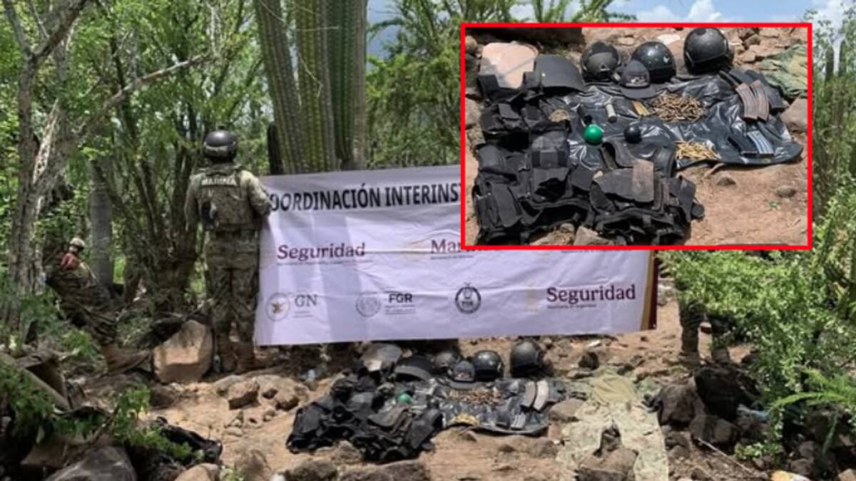 Descubren campamentos con explosivos y arsenal en Sinaloa: golpe duro a la delincuencia organizada