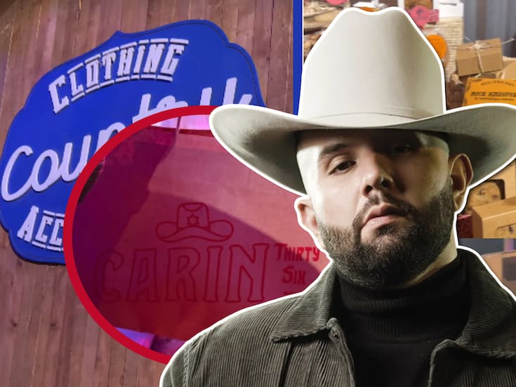 Carín León regala mercancía oficial a los invitados de su fiesta como “recuerdito”