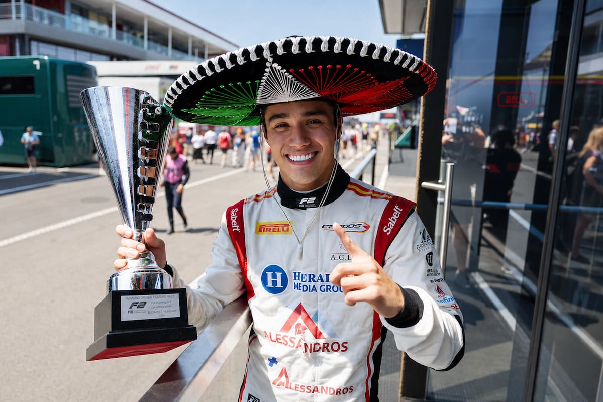 ¡Orgullo mexicano! Noel León de 21 años gana en Hungría su primera carrera principal de Fórmula 2 y suma tres victorias en 2026