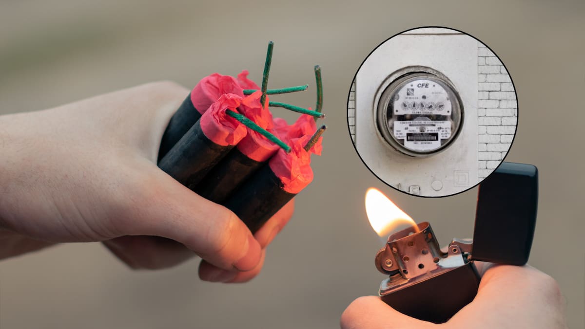 Por qué la CFE alerta sobre el uso de pirotecnia en fiestas decembrinas. Foto: CANVAS Y CFE