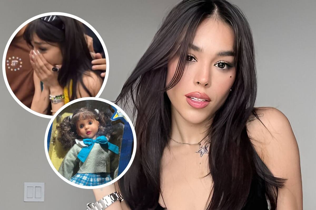 Fan sorprende a Danna con muñeca de ‘María Belén’; así fue su reacción