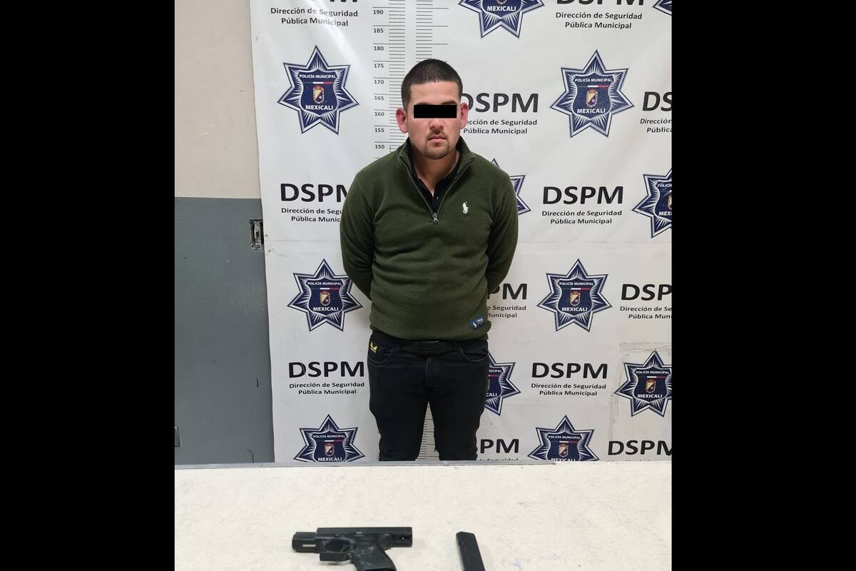 Hombre armado detenido en la Hidalgo