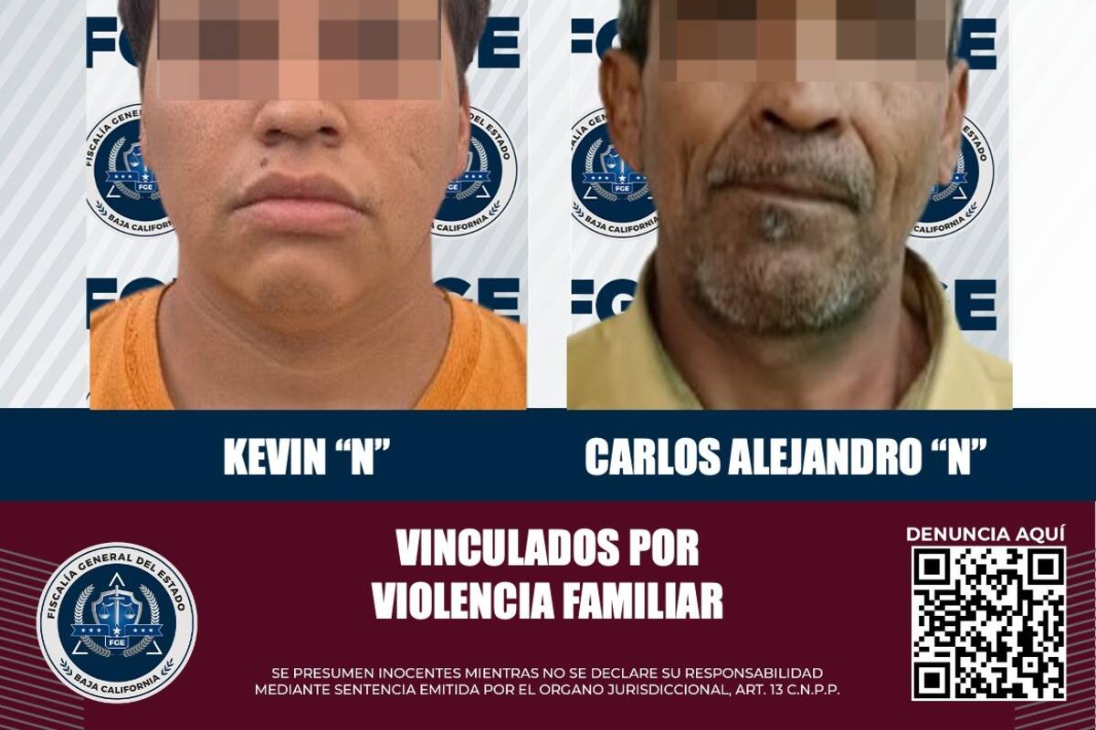 Van dos a prisión tras agredir a sus familiares