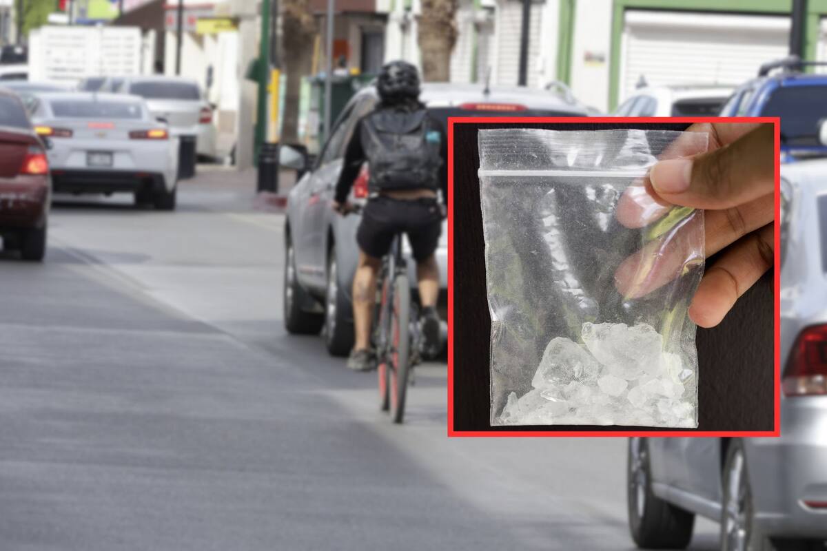 Detienen a ciclista que traía “crystal”