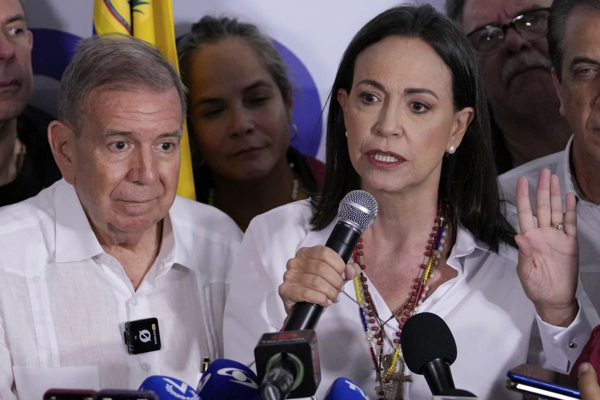 María Corina Machado, líder opositora en Venezuela. | Crédito: AP
