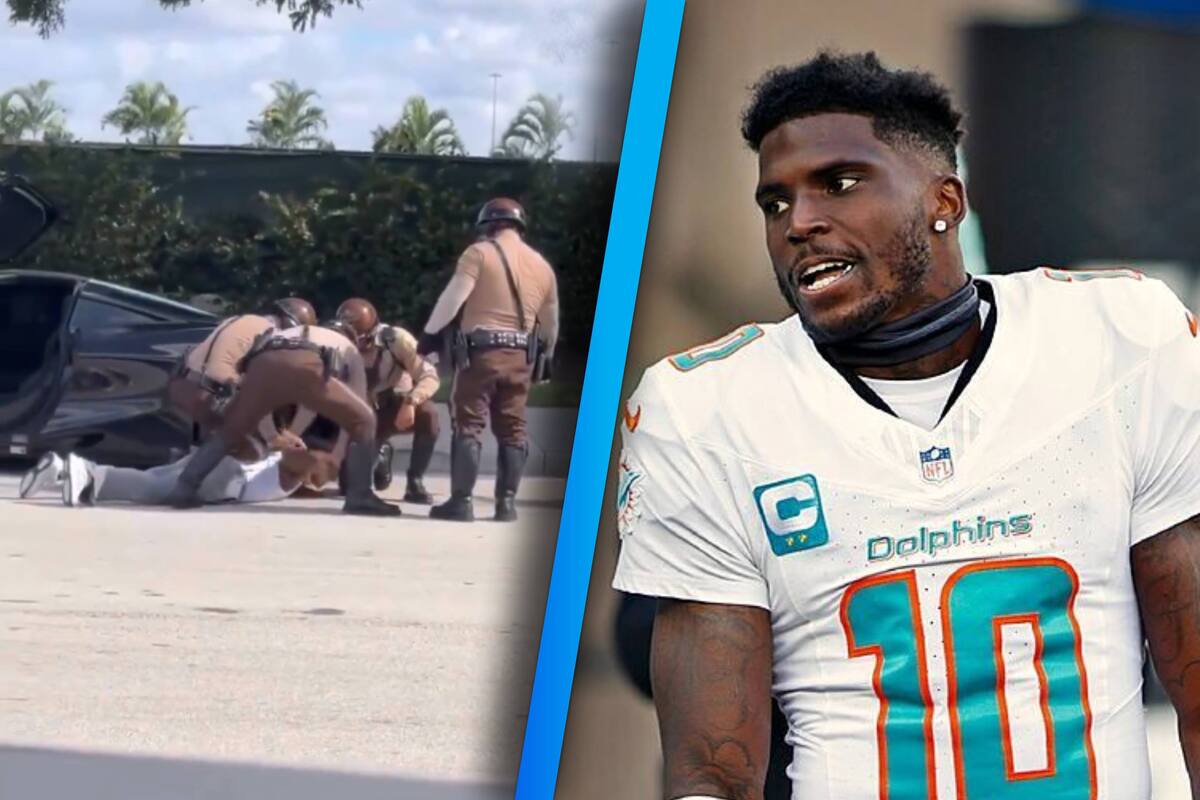 Tyreek Hill, estrella de los Dolphins, es arrestado antes del partido: Últimas noticias de la NFL