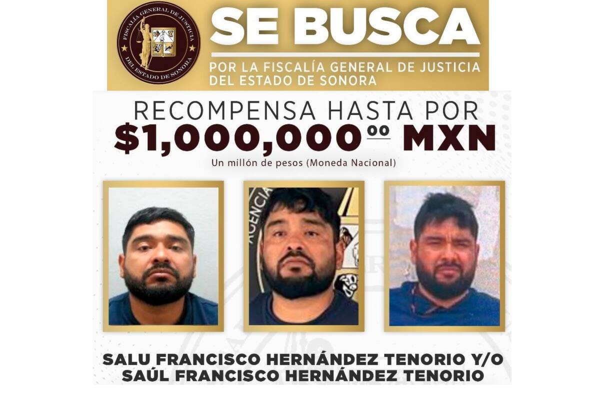Ofrecen un millón de pesos por ‘El Ponchis’ y activan operativo de recaptura tras su fuga de Cereso en Sonora