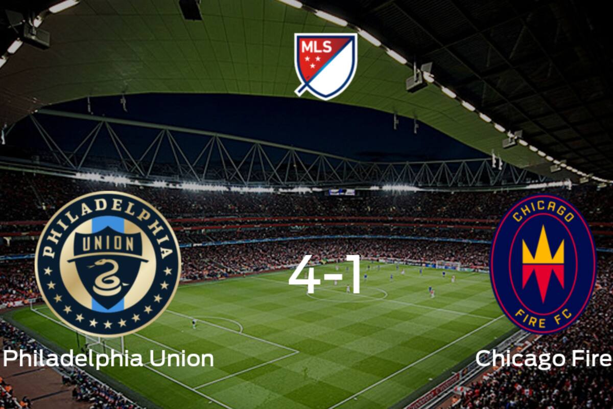 Goleada de Philadelphia Union por 4-1 frente a Chicago Fire