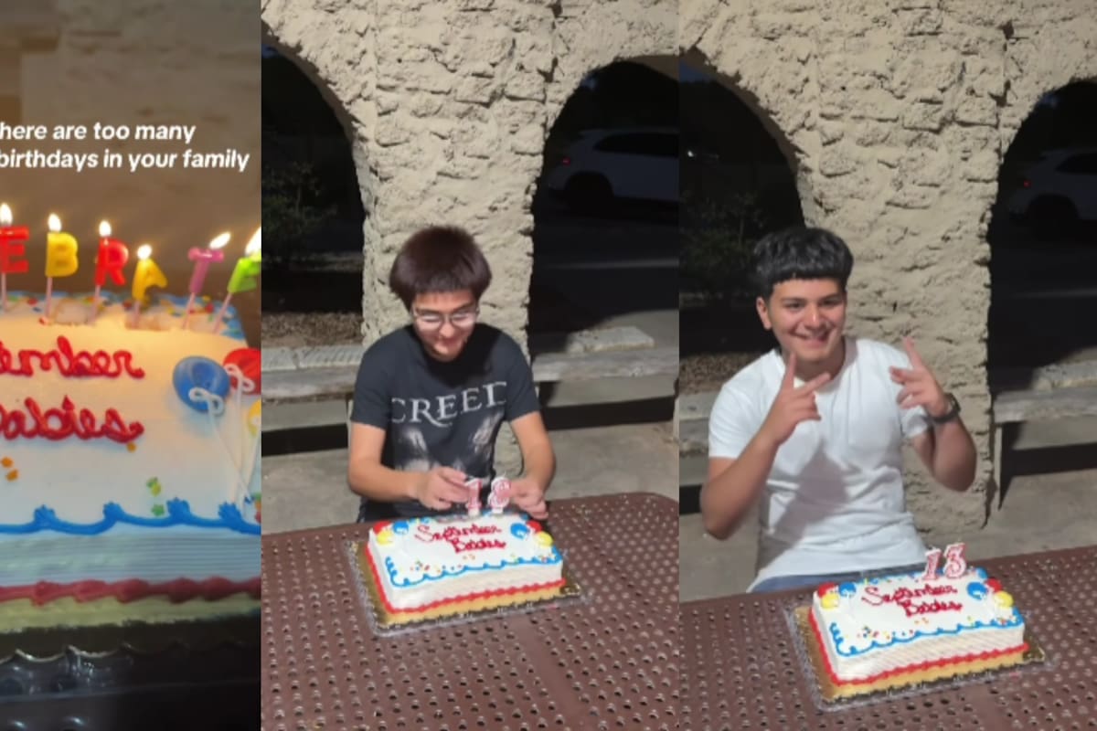 Familia resuelve los múltiples cumpleaños de septiembre con una ingeniosa idea