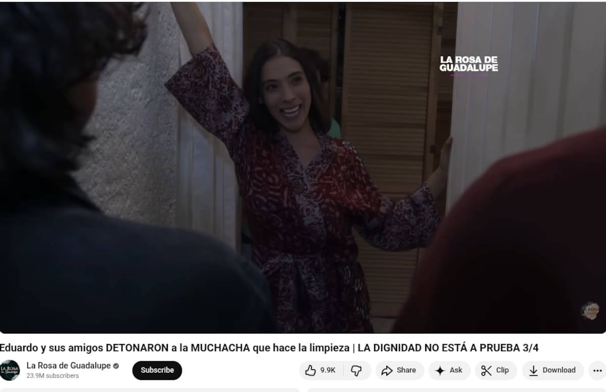 Un clip del capítulo “La dignidad no está a prueba” de La Rosa de Guadalupe se volvió viral por el polémico título con el que fue publicado en YouTube.