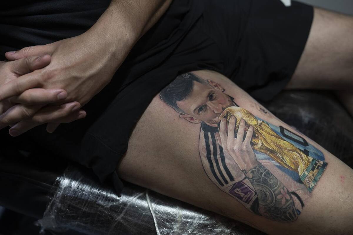 Los tatuajes están de moda en Argentina tras conquista del Mundial