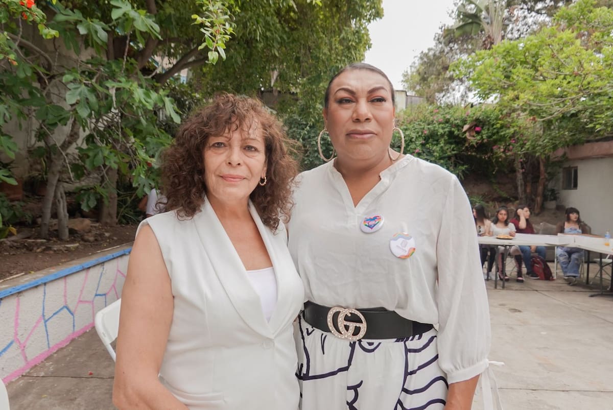 En la colonia Morelos de Tijuana fue inaugurado un espacio de apoyo para personas trans de la tercera edad, donde reciben acompañamiento y participan en actividades comunitarias. Foto: Border Zoom