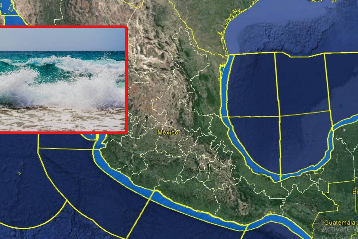 Alertan de mar de fondo sobre las costas del pacífico mexicano, ¿Qué significa y cuáles estados son los más afectados?