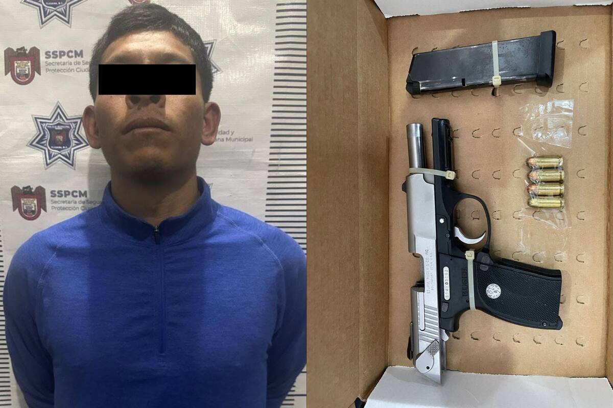 Arrestan a sujeto minutos después de asesinar a hombre en el Centro de Tijuana