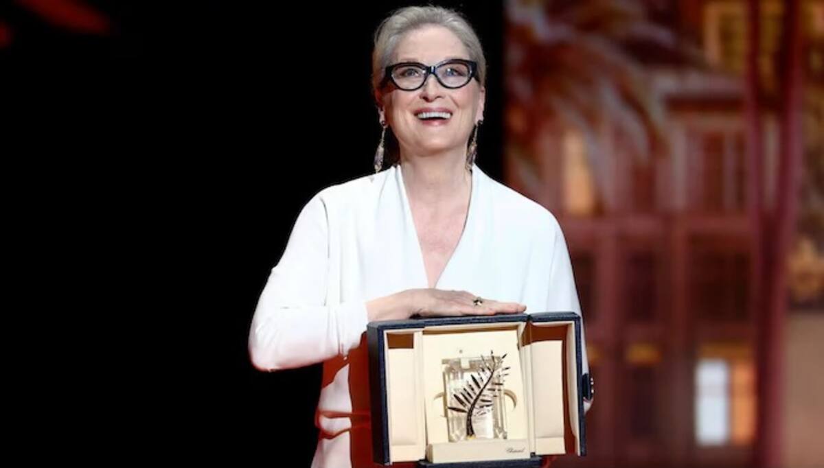 Mery Streep recibió una Palma de oro honoraria en el Festival de Cannes 2024