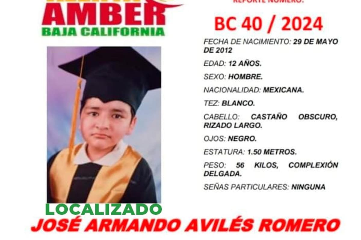 Alerta Amber cancelada